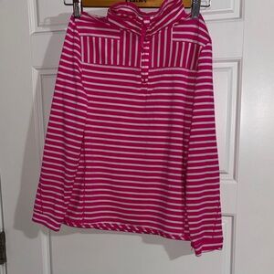 Vineyard Vines Pink and White Kids Swim Rashguard